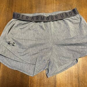 Under Armour Women's Heathered Gray Athletic Shorts